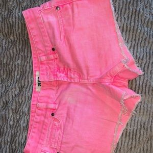 Pink shorts